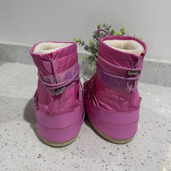 steve madden mav faux fur lined cold weather platform Moon booties size L 6/7 - Picture 4 of 7